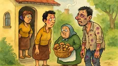 Banc: Ginerele se întoarce din pădure...