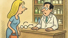 Banc: Intră o blondă într-o farmacie…