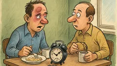 Banc: Doi colegi la pauza de masă