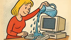 Banc: De ce toarnă blondele apă peste calculator?