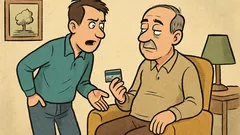 Banc: Tată, de ce nu schimbi cardul?