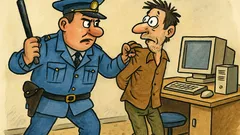 Banc: Un polițist învață despre calculatoare