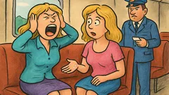 Banc: Două blonde într-un tren...