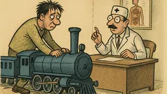 Banc: Domnule doctor, visez că împing trenul...