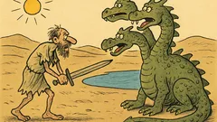 Banc: Un cavaler mergea prin deșert...