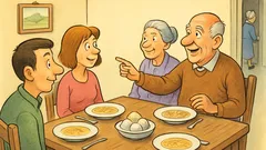 Banc: Merge o familie tânără în vizită