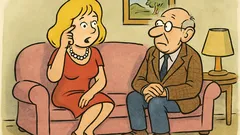 Banc: O blondă calculează vârsta soțului