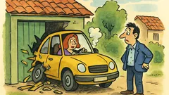 Banc: Draga mea, ai băgat mașina-n garaj?