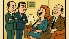 Banc: Soția lui Mitică râde mereu