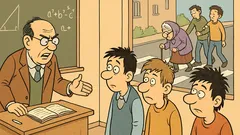 Banc: Profesorul de matematică cu corigenții...