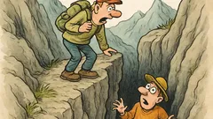 Banc: Doi turiști escaladează munții