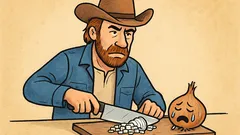 Banc: Când Chuck Norris taie ceapa...