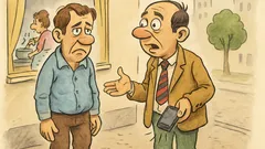 Banc: Se întâlnesc doi prieteni...