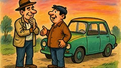 Banc: Ioane, ți-ai cumpărat mașină, Vasile?