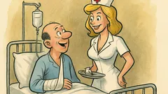 Banc: Cu așa asistente, uiți de durere