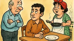 Banc: „Fiule, ai mâncat ceva astăzi?”