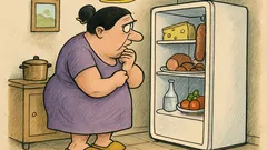 Banc: Se deschide frigiderul și…