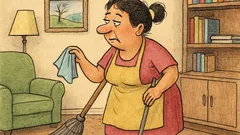 Banc: De ce vorbești singură când faci curățenie?