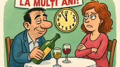 Banc: – Iubitule, ce facem în noul an?