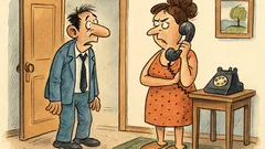 Banc: Motivul pentru care soțul s-a întors acasă...