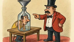 Banc: Un acrobat cere slujbă la circ