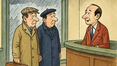 Banc: Doi francezi în Anglia, fără soare