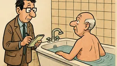 Banc: Un psiholog întreabă cum stai în cadă...