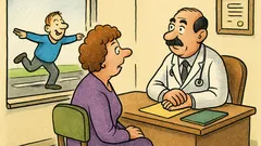 Banc: Doctore, soțul meu se crede avion