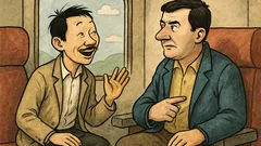 Banc: Un român și-un chinez în tren...