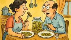 Banc: Iubito, sunt delicioși dovleceii în oțet