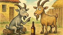 Banc: Două capre stau de vorbă…