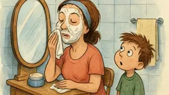 Banc: Copilul o întreabă pe mama