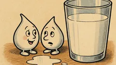 Banc: Două picături de lapte îndrăgostite...