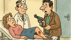 Banc: Un bărbat la urgențe cu soția