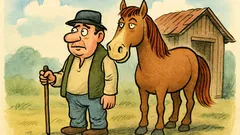 Banc: Un om avea un cal...