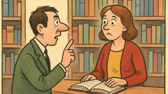 Banc: Un tip intră într-o librărie...