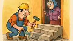 Banc: Soacra lui Dorel cere scările renovate