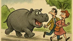 Banc: Ce-i faci hipopotamului cu diaree?