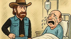 Banc: Lacrimile lui Chuck Norris vindecă...
