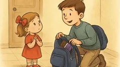 Banc: O fetiță întreabă: ce-i iubirea?