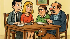 Banc: Un tânăr își prezintă logodnica părinților