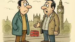 Banc: Se întâlnesc doi cunoscuți după ani