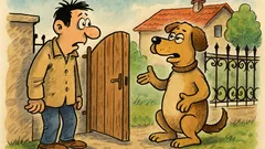 Banc: Un tip bate la poartă...