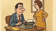 Banc: Un însurat își schimbă jobul...