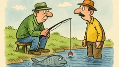 Banc: Un pescar întreabă: Cum e apa?