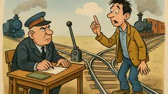 Banc: Un tip voia să lucreze la CFR