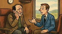 Banc: În tren, un călător geme de măsea