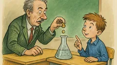 Banc: Profesorul, moneda și acidul din vas