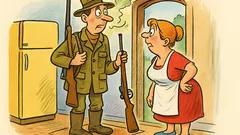 Banc: Un vânător novice pleacă la vânătoare…