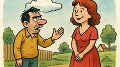 Banc: Ion către Maria: „Ești ca un nor”